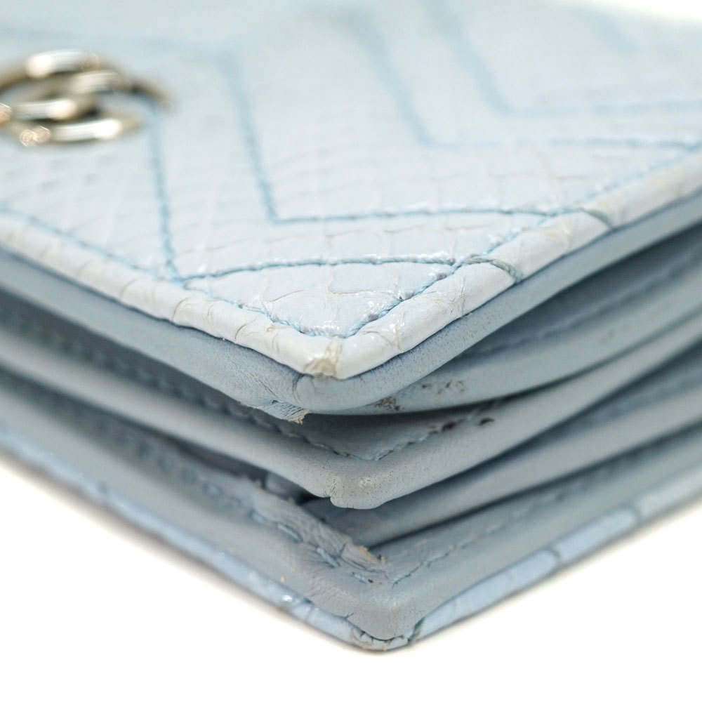 Gucci Wallet Gg Blue Bifold Python Snake - image 6